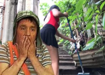 La joven «mamacita» enseña todo por descuido