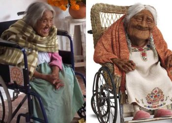 “Mamá Coco” de carne y hueso celebró sus 106 años bailando y tomando cerveza