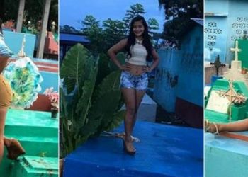 Repudian a las adolescentes por sacarse fotografías modelando en un cementerio