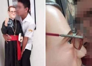 FOTO: Circula fotografía de joven estudiante que irrespetó imagen de San Romero