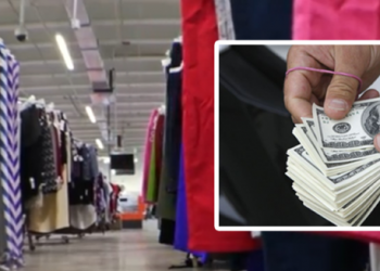Empleada de un Shopping de ropa usada encuentra 7 mil dólares en efectivo