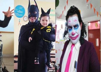 Profesor se disfraza de personajes para hacer más atractivas sus clases