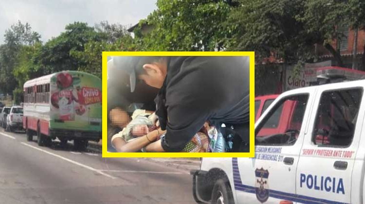 Menor da a luz a su bebé al interior de un bus en plena carretera a Nahuizalco