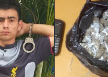 Cae la “Rata”, la PNC lo capturó cuando circulaba una bolsa negra cargada de hierba