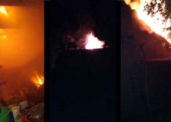 Dejaron en la cocina leña con brasas y el fuego se propagó en la humilde vivienda
