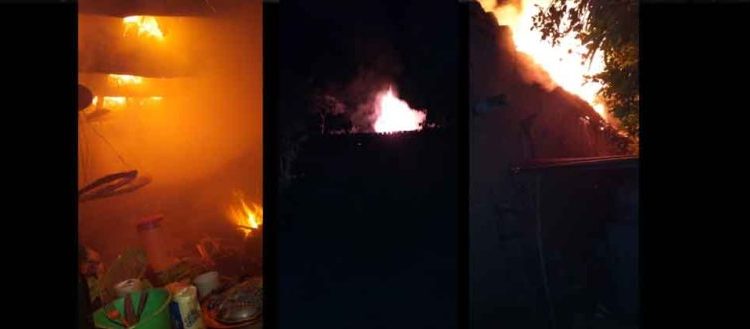 Dejaron en la cocina leña con brasas y el fuego se propagó en la humilde vivienda