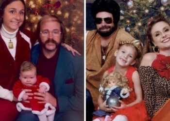 Esta familia lleva 17 años haciendo las mejores postales navideñas que verás en tu vida