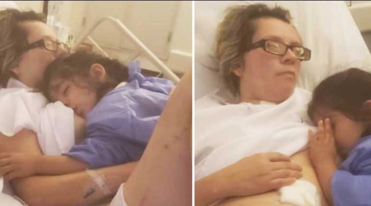 Mujer despierta del coma al escuchar a su pequeña hija pedirle de comer