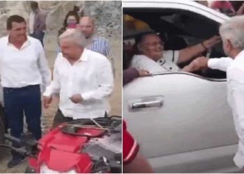 Presidente de México saludó de mano a la madre del “Chapo” Guzmán