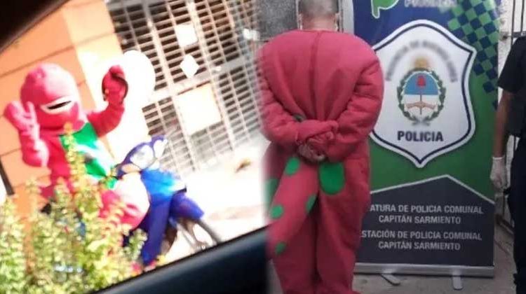 Hombre se disfraza de Barney para visitar a su novia y es arrestado por violar la cuarentena