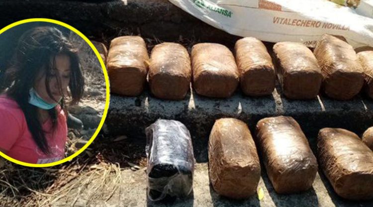 Capturan a mujer que ingresó al país cargando un saco repleto de droga