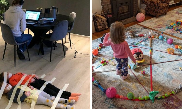 Las fotos más divertidas de cómo los niños están afrontando esta cuarentena