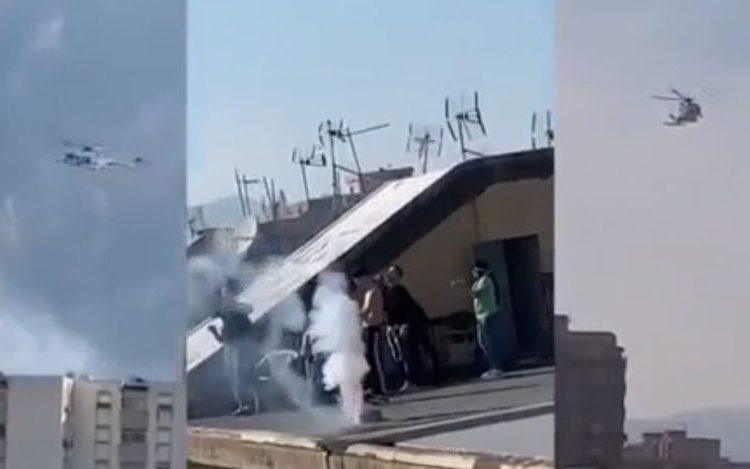 En medio de la cuarentena, vecinos se reúnen en la azotea del edificio para hacer un asado y celebrar el domingo de pascua