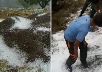 Cae «nieve» en La Palma, Chalatenango en pleno abril: Usuarios comparten videos en redes