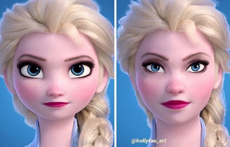 Una artista muestra cómo serían las princesas Disney con proporciones realistas