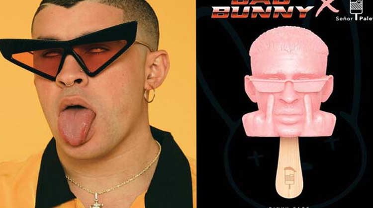 Lanzan al mercado paletas con la cara de Bad Bunny