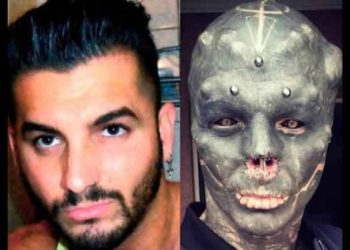 Hombre se tatúa todo el cuerpo y se somete a cirugías porque quiere ser igual que un extraterrestre