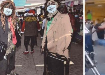 Luchadores salen a las calles a repartir “sillazos” a quienes no utilizan cubre bocas