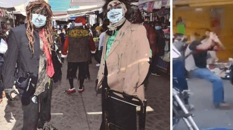 Luchadores salen a las calles a repartir “sillazos” a quienes no utilizan cubre bocas
