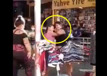 Vendedoras se agarran de las greñas por un cliente en San Miguel