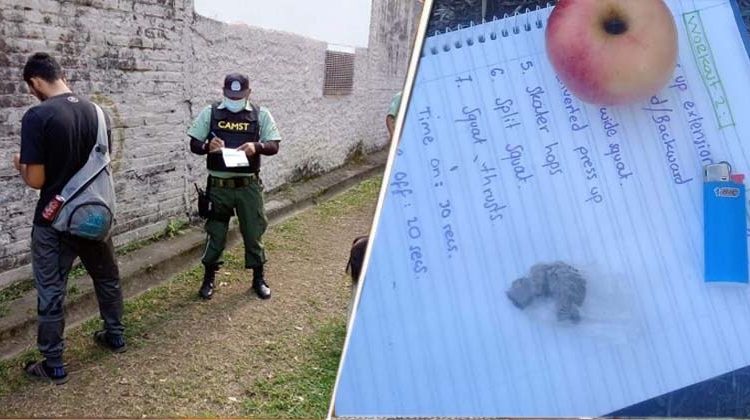¡Con las manos en la manzana!: Sorprenden a joven con hierba seca en Santa Tecla