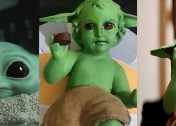 Artista fusiona figura de Baby Yoda con el Niño Dios y se viraliza