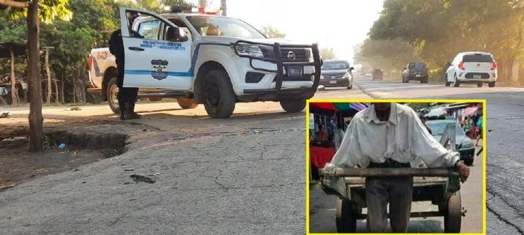 Lamentan la muerte de Don Chepito, quien se ganaba unas monedas con su carretón y ayer fue arrollado