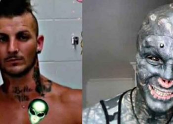 El insólito cambio físico del hombre que quiere ser como un extraterrestre