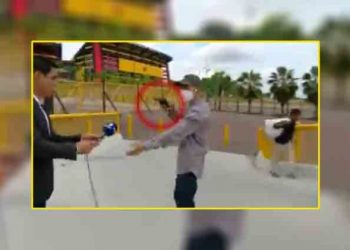 Asaltan a conductor de TV mientras trabaja y todo queda grabado