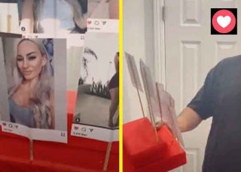 Mujer regaló a su esposo fotos de chicas a las que les da un “Me Gusta” en Instagram para San Valentín