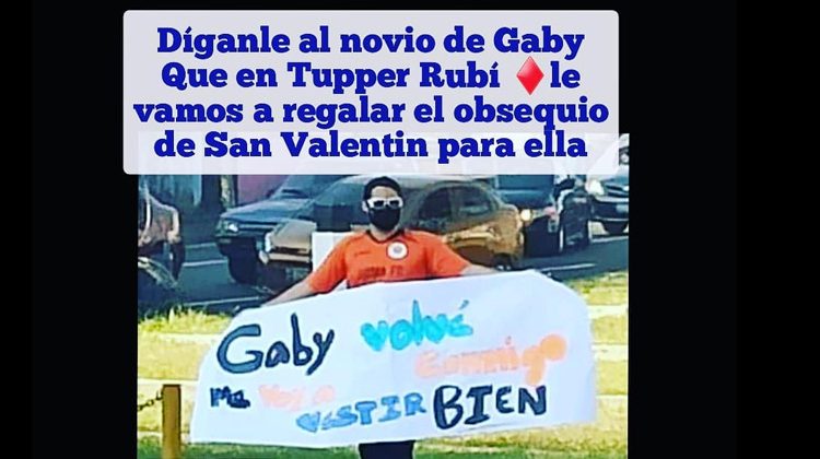 “Al novio de Gaby, que venga y traiga su pancarta”; empresa se solidariza con el novio abandonado por vestirse mal