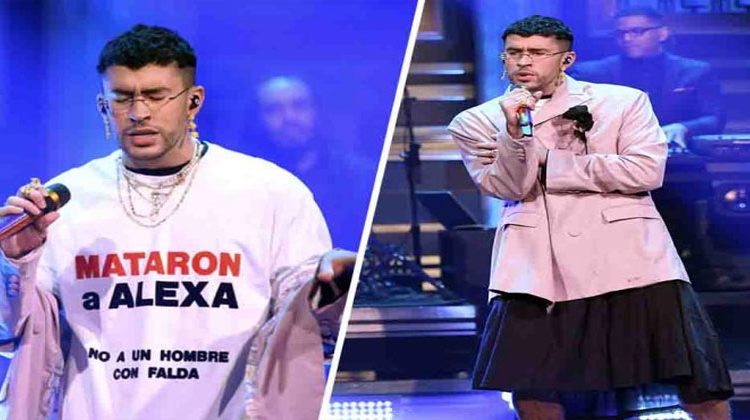 Bad Bunny se une a la tendencia de las “faldas masculinas”