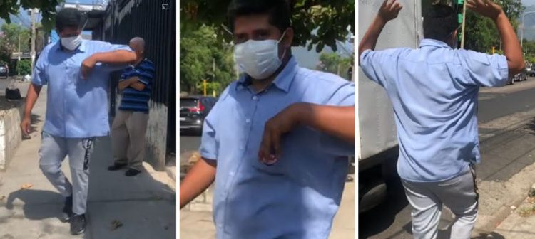 Señorita graba y denuncia a un sujeto que minutos antes la acosó en San Salvador