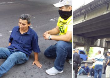 Sujeto ebrio intenta quitarse la vida; se tira de un puente en Ilopango, pero cae sentado