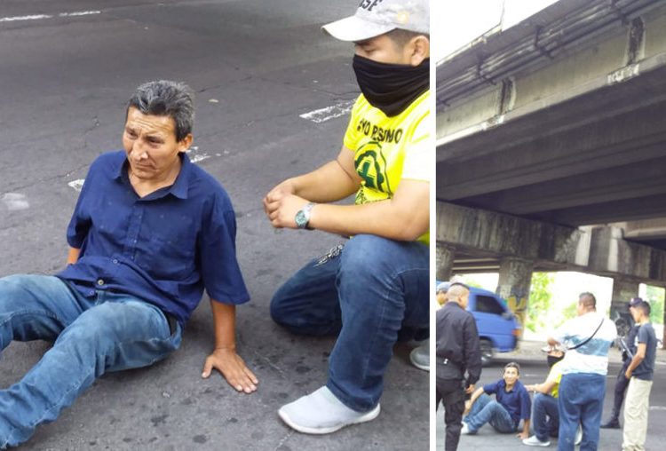 Sujeto ebrio intenta quitarse la vida; se tira de un puente en Ilopango, pero cae sentado