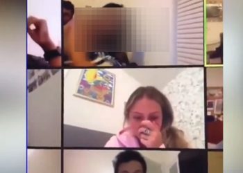Alumna olvida apagar su cámara y tiene relaciones durante una clase virtual
