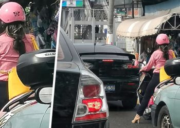 “Elegancia sobre dos ruedas”; aplauden a joven conductora por respetar las normas de tránsito