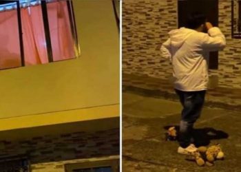 Joven lleva serenata a su novia y la encuentra con el amante