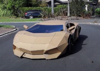 Un ‘youtuber’ crea un Lamborghini de cartón, lo vende por más de 10.000 dólares y dona el dinero a un hospital para niños
