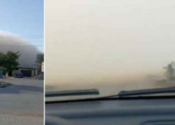 Fuerte tormenta de arena “se traga” una ciudad en el sur de Rusia en pocos minutos