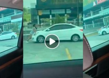 Joven se “trepa” al carro de su pareja donde lleva a otra mujer