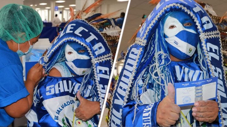 “Me voy orgulloso y feliz”: afirmó el Indio Cuscatleco tras recibir la vacuna contra el Covid-19