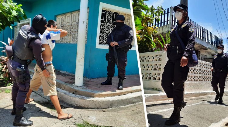 Agentes se despliegan en varios municipios en busca de mareros y delincuentes