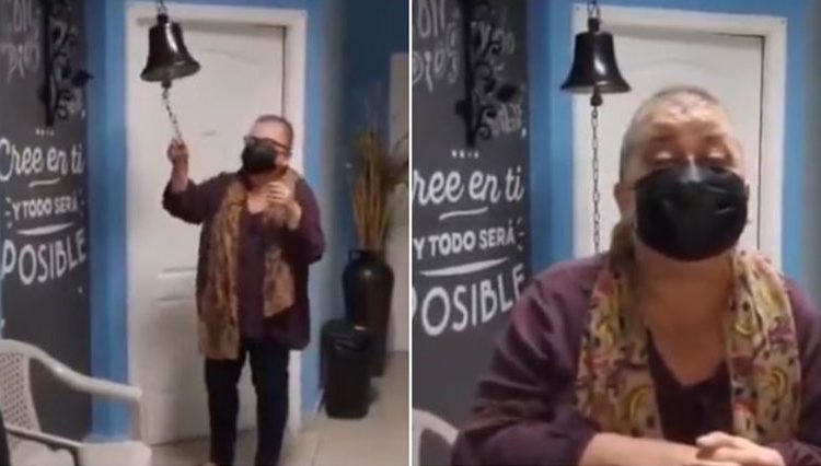 Emotivo vídeo de periodista hondureña, Luisa Agüero, que toca la “campana de la vida” tras vencer el cáncer