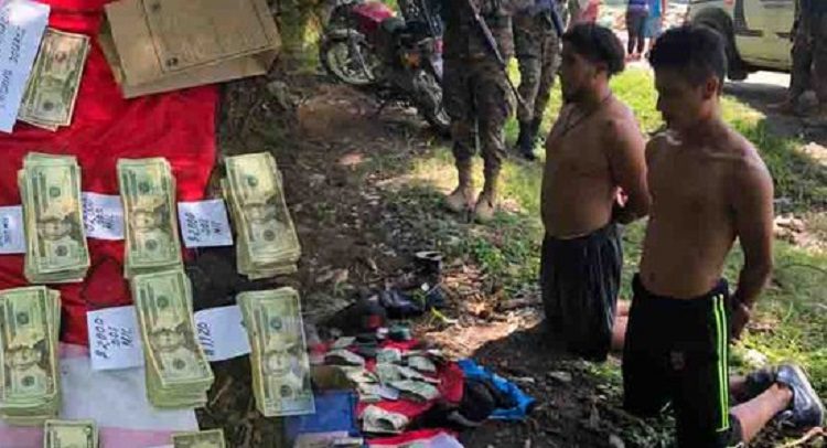 Presuntos pandilleros de Soyapango son capturados con más $16,000 que no pudieron justificar