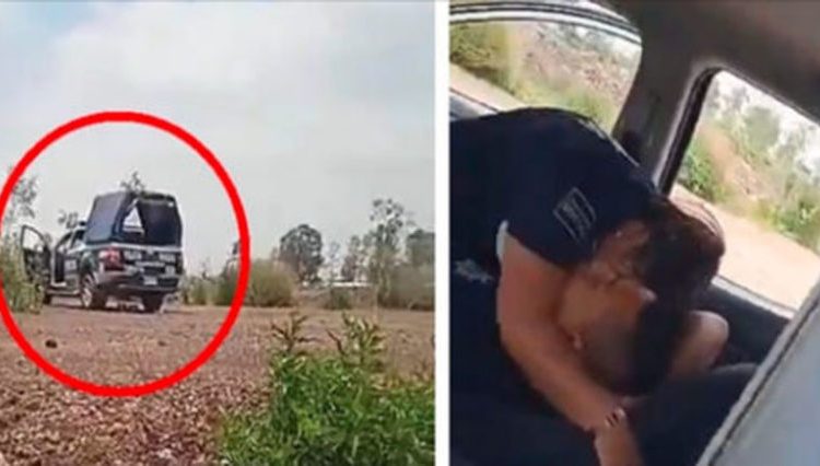 Graban a policías mexicanos teniendo relaciones en una patrulla