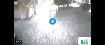 ¡Aterrador! vigilante sufre ataque paranormal y todo queda grabado en las cámaras de seguridad