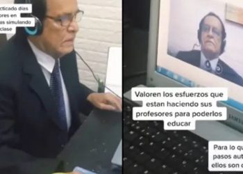 Maestro no sabía dar clases virtuales, su hija hizo un manual